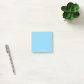 solides babyblau personalisiert post-it klebezettel (Büro)