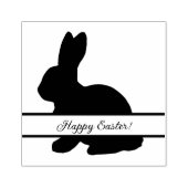 Solides Bunny-Monogramm-Rücksendeadresse Gummistempel (Prägung)