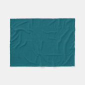 Solides dunkel türkis Plüsch-Decke Fleecedecke (Vorderseite (Horizontal))