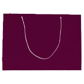 Solides Dunkles Magenta Große Geschenktüte (Rückseite)