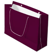 Solides Dunkles Magenta Große Geschenktüte (Vorderseite Schrägansicht)