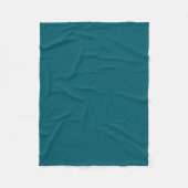 Solides dunkles Teal-Fleece-Wurfdecke Fleecedecke (Vorderseite)