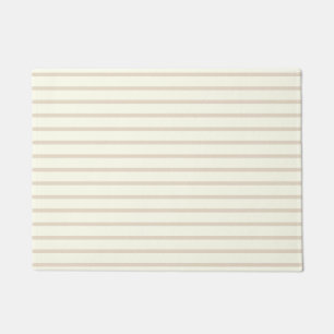 Solides Elfenbein und Mandelfarbiges minimalistisc Fußmatte