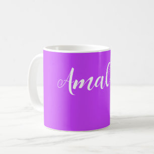solides fluoreszierendes helles Neonlila Kaffeetasse