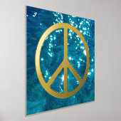 Solides Friedenszeichen - Schwarz Foliendrucke (Ablage )