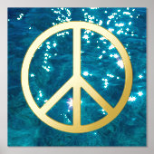 Solides Friedenszeichen - Schwarz Foliendrucke (Vorderseite)