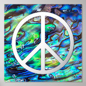 Solides Friedenszeichen - Schwarz Foliendrucke (Vorderseite)