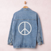 Solides Friedenszeichen - weiß Jeansjacke (Hangar)