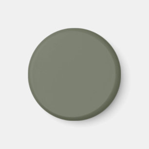 Solides Moosgrün Individuelles Magnet