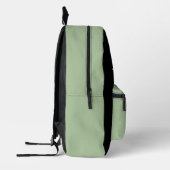 Solides Salbeigrün mit Namen Bedruckter Rucksack (Links)