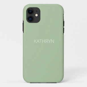 solides Salbeigrün natürlich Case-Mate iPhone Hülle