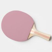 Solides, Schlicht rosa Quarzglas Pingpongpaddel Tischtennis Schläger (Seitenansicht)