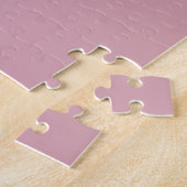 Solides, Schlicht rosafarbenes Quarzglas Puzzle (Seite)