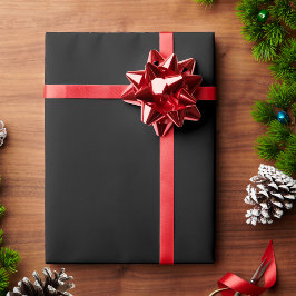 Solides schwarzes Geschenkpapier