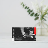 Solides Studio-Livegitarrist-Ingenieur Visitenkarte (Stehend Vorderseite)