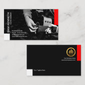 Solides Studio-Livegitarrist-Ingenieur Visitenkarte (Vorne/Hinten)