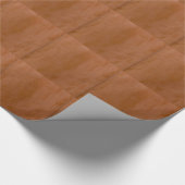 Solides Tangerine Geschenkpapier (Ecke)