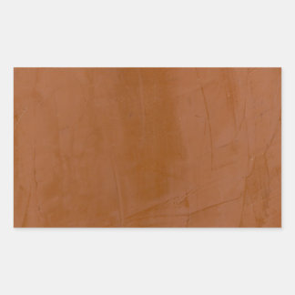 Solides Tangerine Rechteckiger Aufkleber