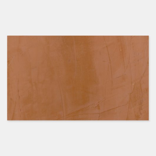 Solides Tangerine Rechteckiger Aufkleber (Vorderseite)