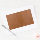 Solides Tangerine Rechteckiger Aufkleber (Umschlag)