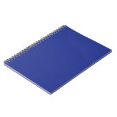 Solides tiefblaues Hintergrundbild | Fetales minim Notizblock (Linke Seite)
