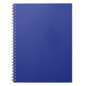 Solides tiefblaues Hintergrundbild | Fetales minim Notizblock (Vorderseite)