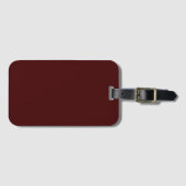 Solides verbranntes Maroon einseitiges Gepäckanhän Gepäckanhänger (Vorderseite (Horizontal))