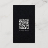 Solides weißes Skript für Premium Black Corporate Visitenkarte (Rückseite)