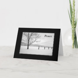 Solids Holiday Peace Card Karte