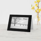 Solids Holiday Peace Card Karte (Gelbe Blume)