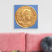 Solidus of Constantine II Caesar cuirassed Leinwanddruck (Insitu (Wohnzimmer))