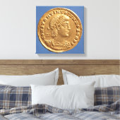 Solidus of Constantine II Caesar cuirassed Leinwanddruck (Insitu (Schlafzimmer))