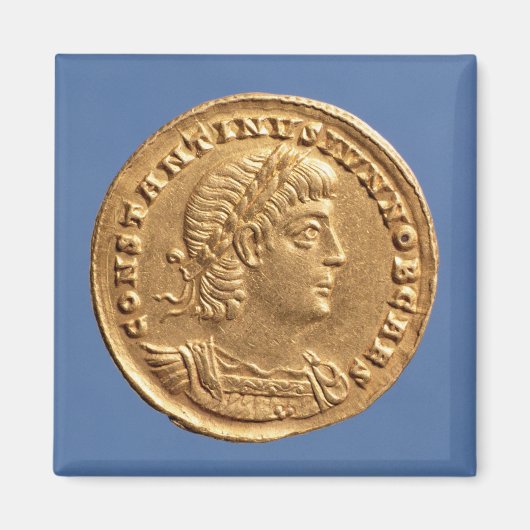 Solidus of Constantine II Caesar cuirassed Magnet (Vorne)