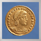 Solidus of Constantine II Caesar cuirassed Poster (Vorne)