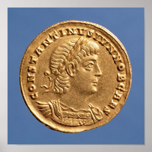 Solidus of Constantine II Caesar cuirassed Poster (Vorne)