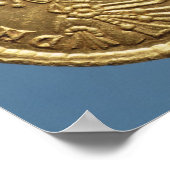 Solidus of Theodosius I the Great draped Poster (Ecke)