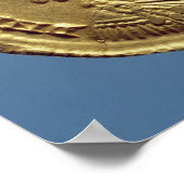 Solidus von Honoriusdrapen, gerupft Poster (Ecke)