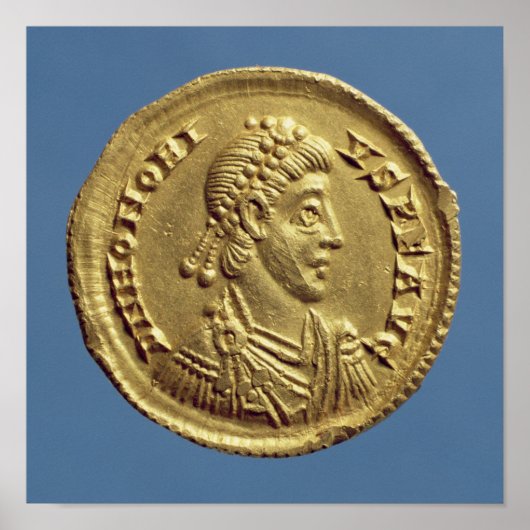 Solidus von Honoriusdrapen, gerupft Poster (Vorne)