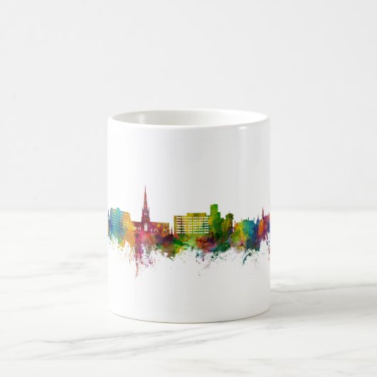 Solihull England Skyline Kaffeetasse (Mittel)