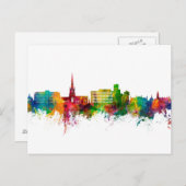 Solihull England Skyline Postkarte (Vorne/Hinten)