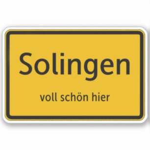 Solingen Aufkleber Sticker Autoaufkleber