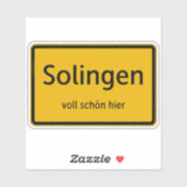 Solingen Aufkleber Sticker Autoaufkleber (Blatt)
