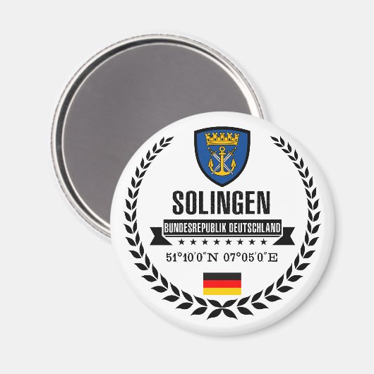Solingen Magnet (Vorderseite/Rückseite)