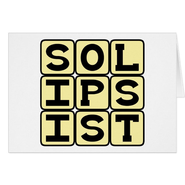 Solipsistisch, philosophisch gesehen (Vorderseite (Horizontal))