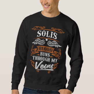 SOLIS Blut fließt durch mein Gesicht Sweatshirt