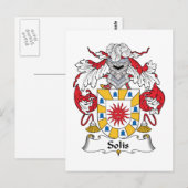 Solis Familienwappen Postkarte (Vorne/Hinten)