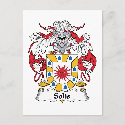 Solis Familienwappen Postkarte (Vorderseite)