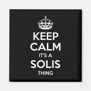 Solis Surname Funny Family Tree Geburtstag Wieders Magnet