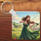 Solist Violinist Schlüsselanhänger (Vorderseite)