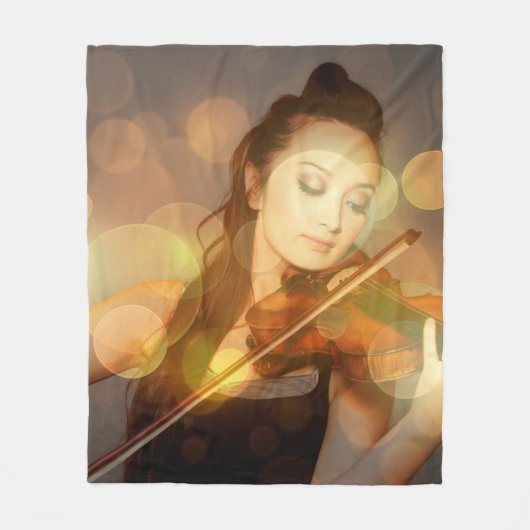 Solistin-Instrument Fleecedecke (Vorderseite)